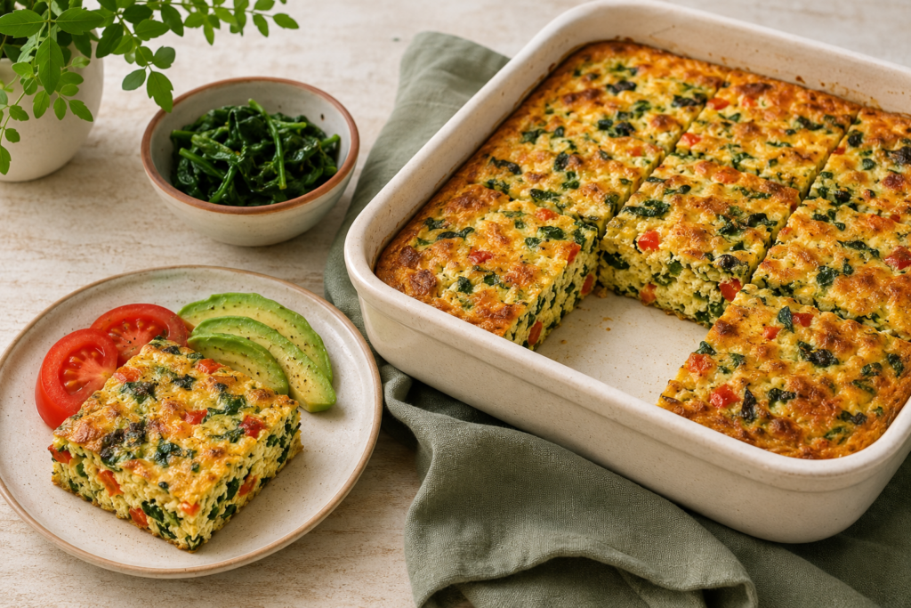 Cottage cheese bake breakfast